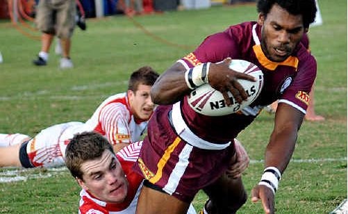 Shannon Walker scores for Country in its 20-12 victory over City at Albert Park at the weekend. The game was televised live. Shannon Walker scores for Country in its 20-12 victory over City at Albert Park at the weekend. The game was televised live.